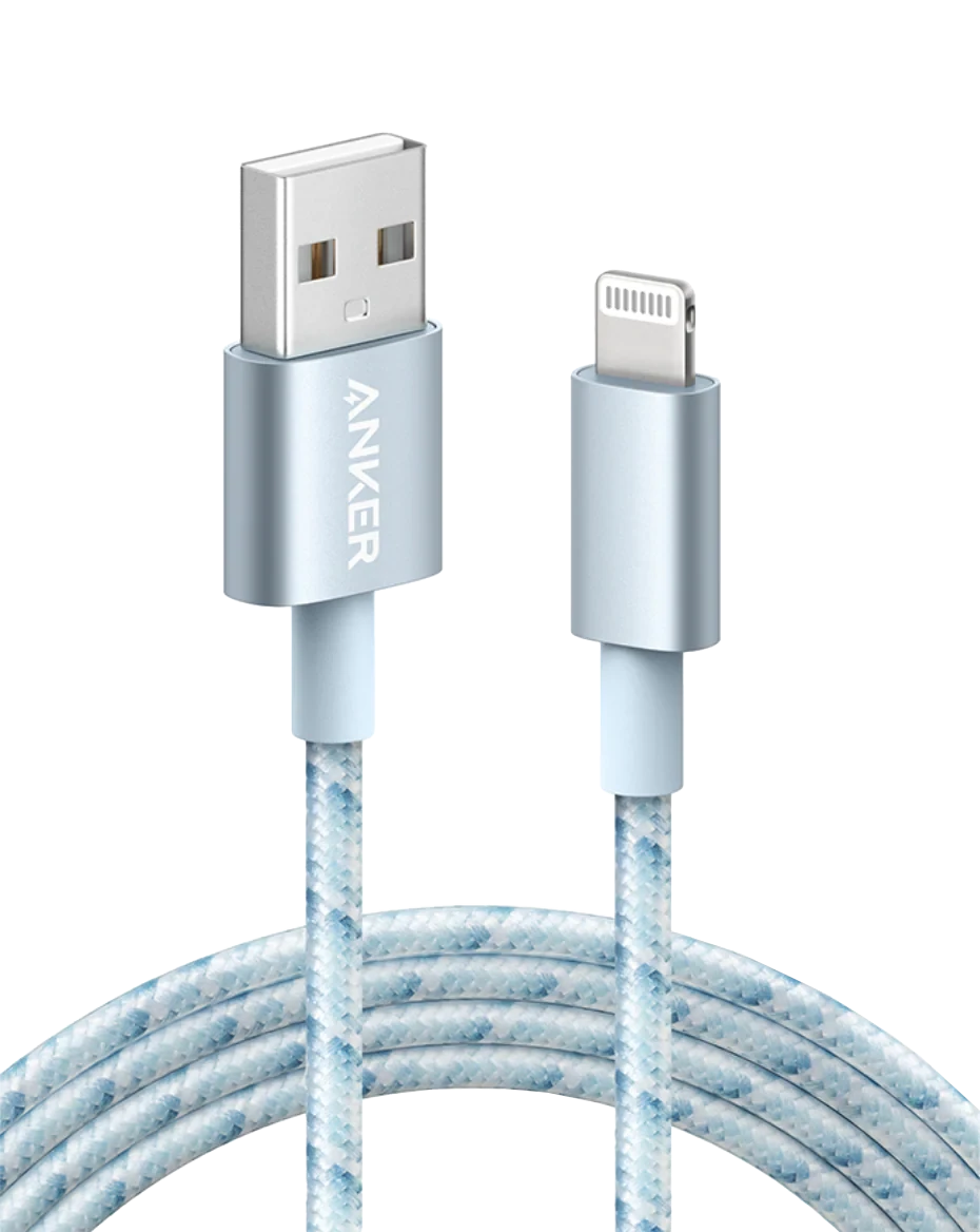 Anker braided charging cable for Keyword with USB and Lightning connectors