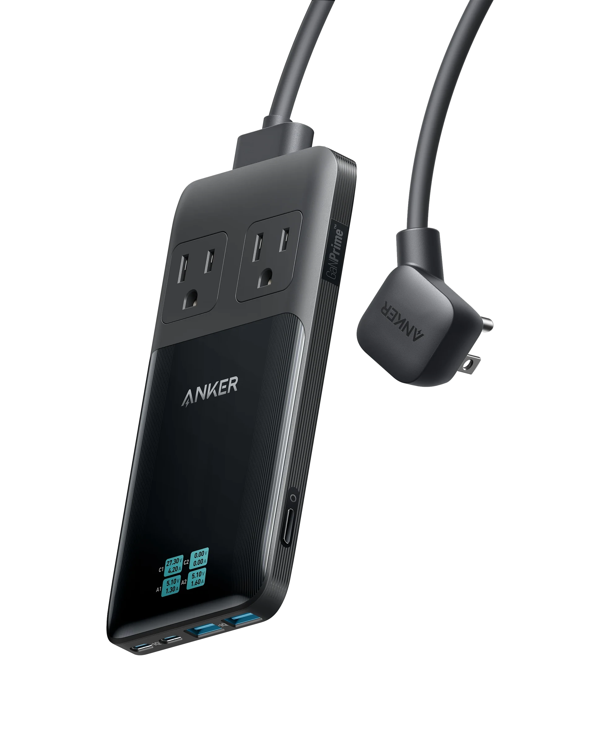 Anker GaNPrime power strip with USB ports for efficient charging