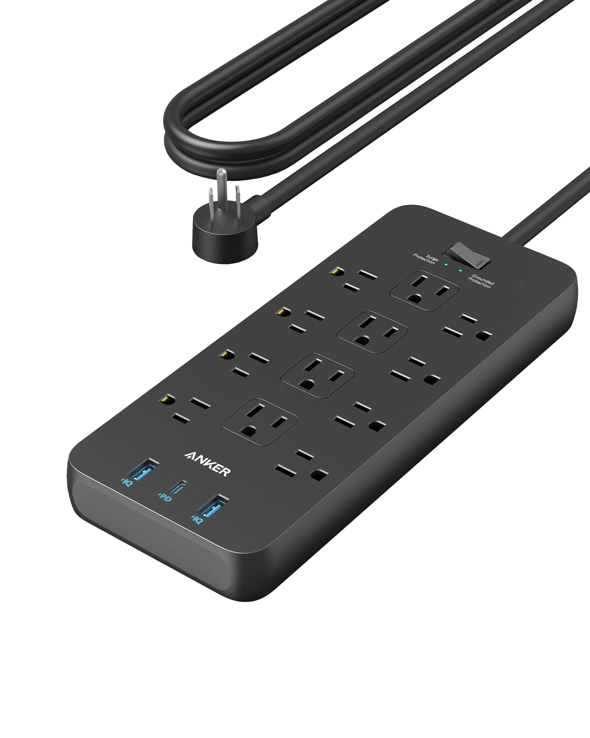 Anker power strip with multiple outlets for surge protection