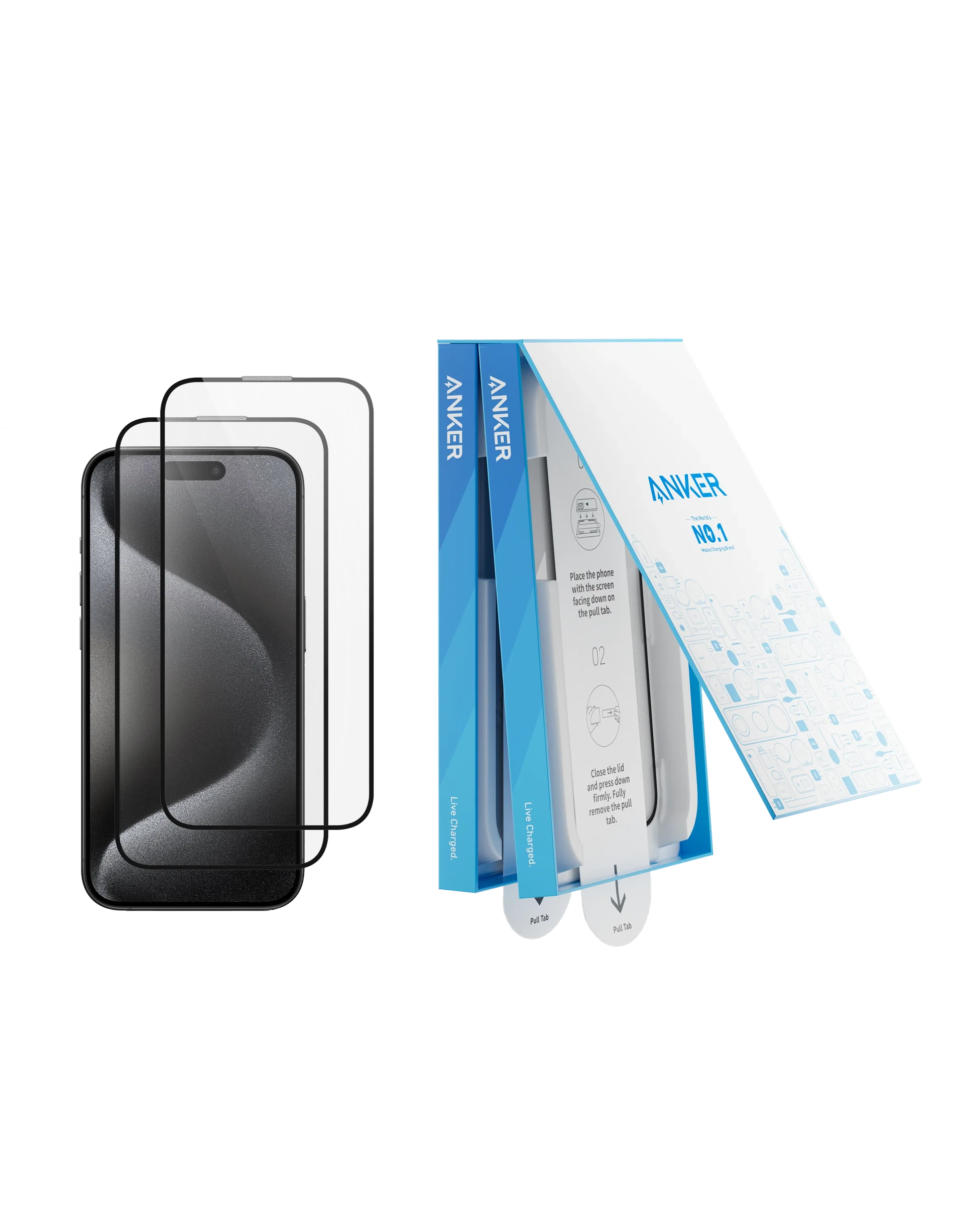 Anker Screen Protector Kit (HD, 2-Pack)