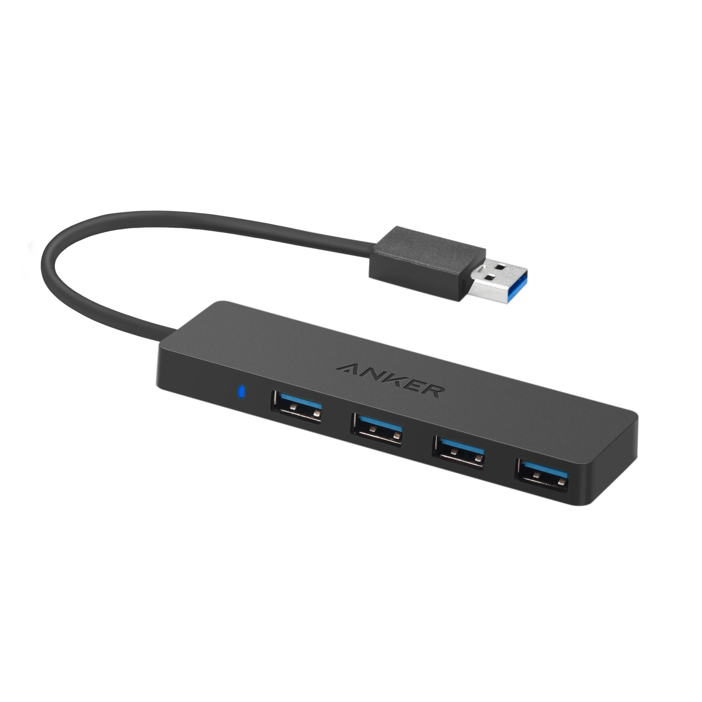 Anker USB hub with four ports for fast data
