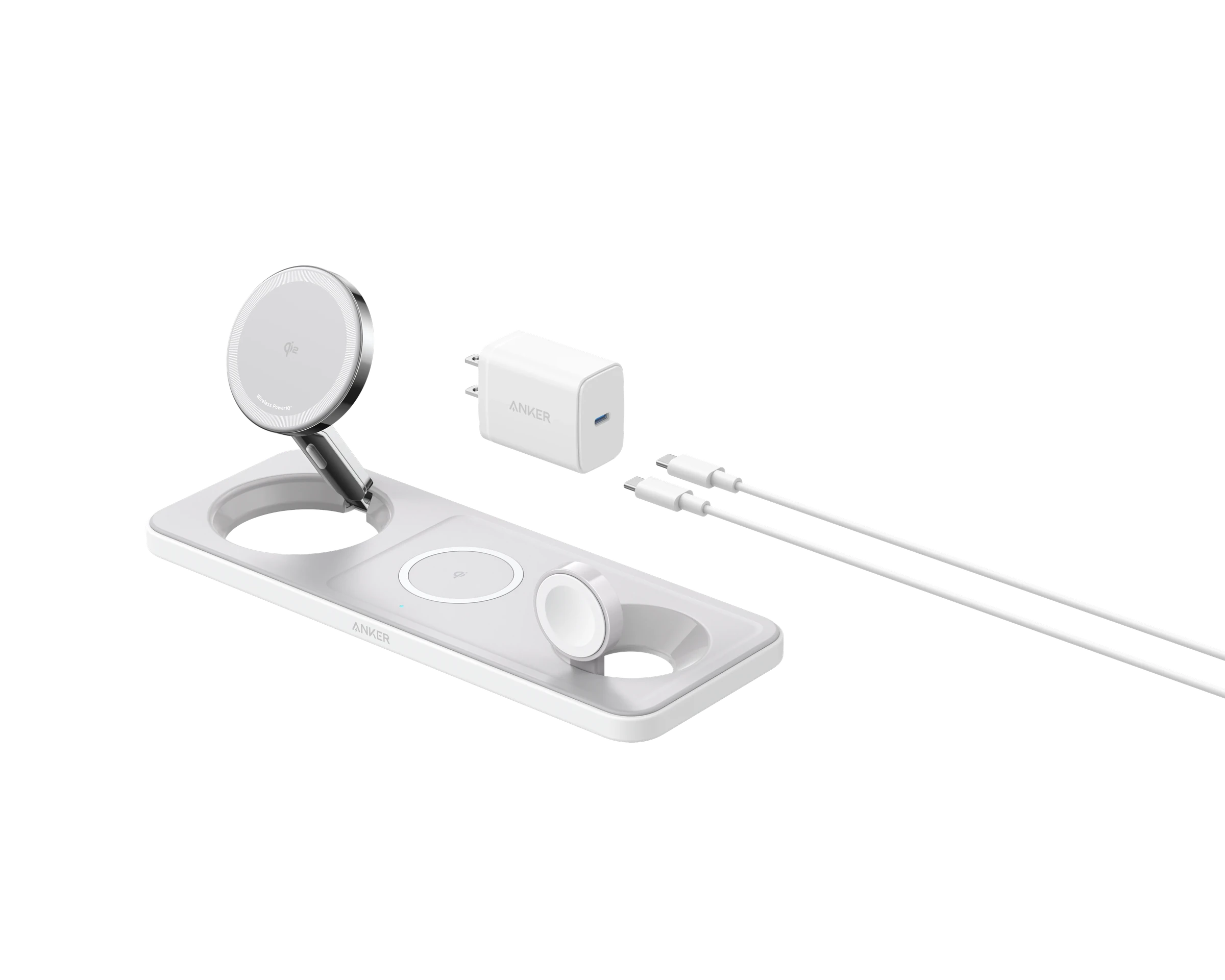 Refurbished Anker MagGo Wireless Charging Station (3-in-1 Pad)
