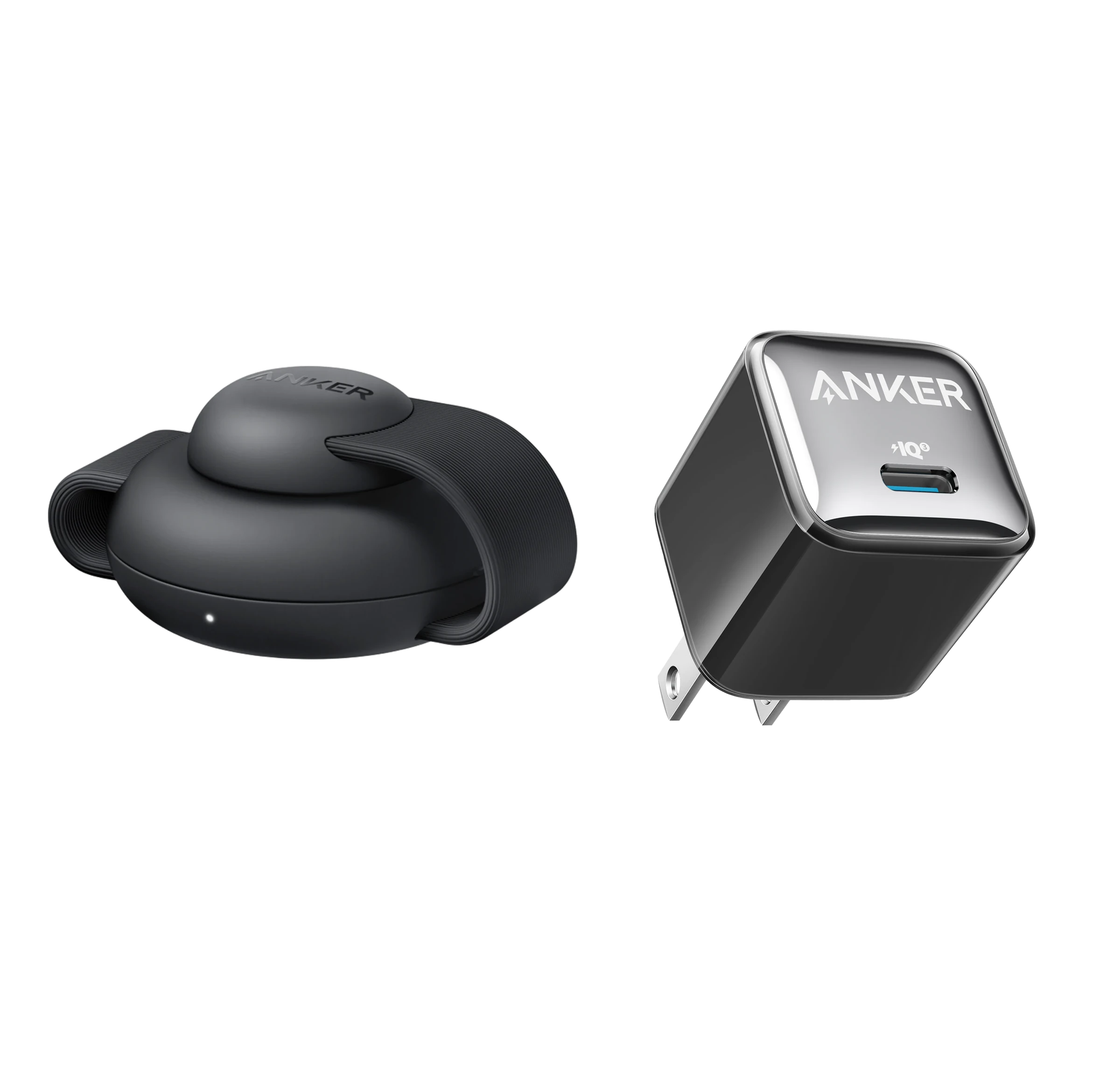 Anker MagGo Wireless Charging Station (3-in-1, Foldable Pad) and Anker Nano Charger (20W)